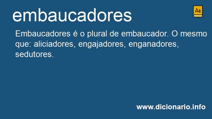 Significado de embaucadores