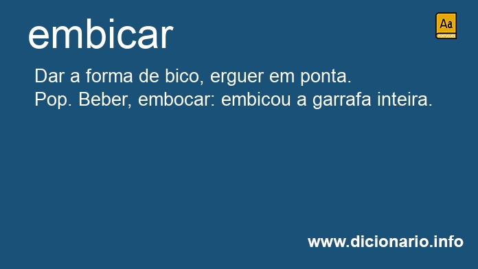 Significado de embica