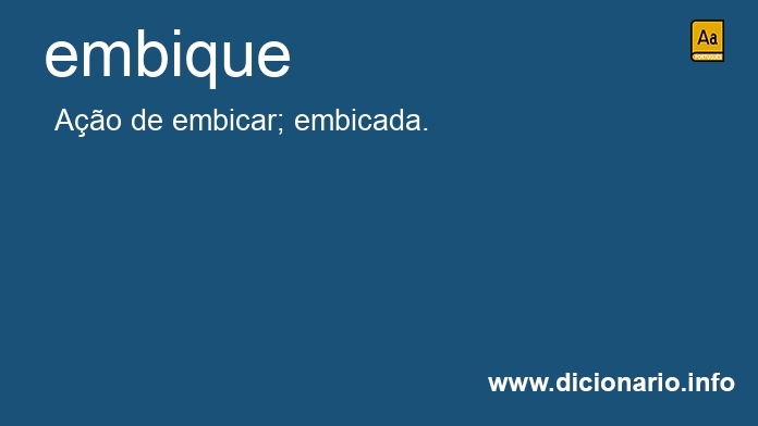Significado de embique