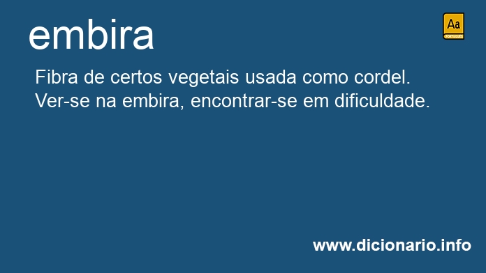 Significado de embira