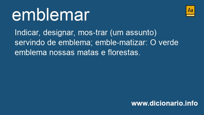 Significado de emblemado