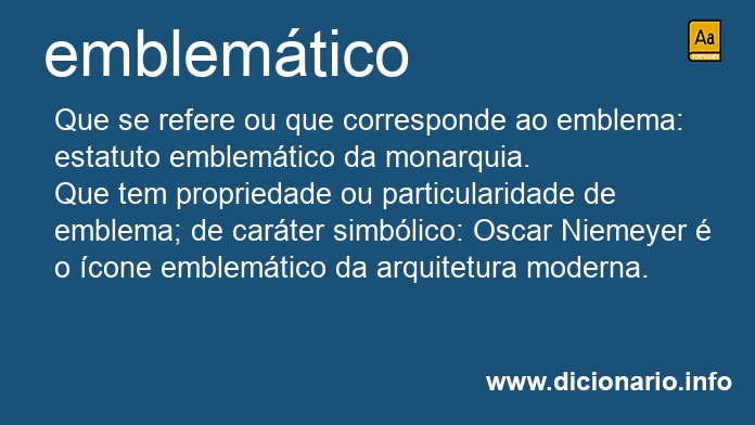 Significado de emblemtico