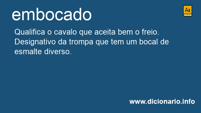 Significado de embocado
