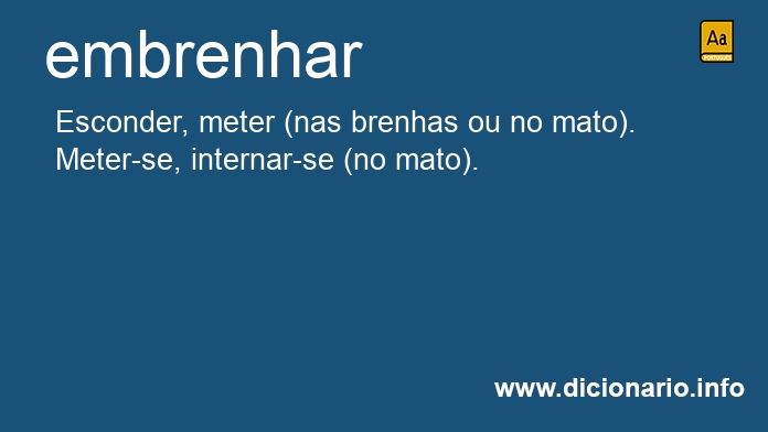 Significado de embrenhar