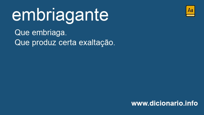 Significado de embriagante