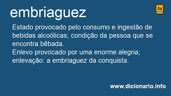 Significado de embriaguez