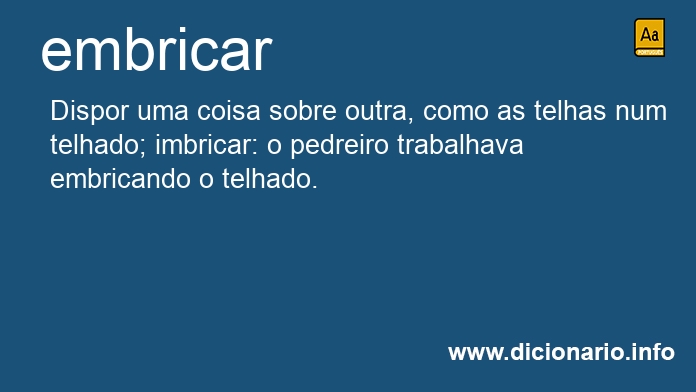 Significado de embricas