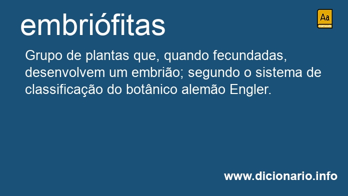 Significado de embrifitas