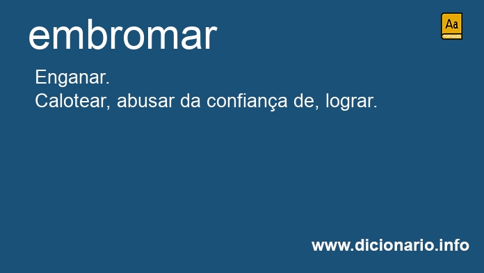 Significado de embroma