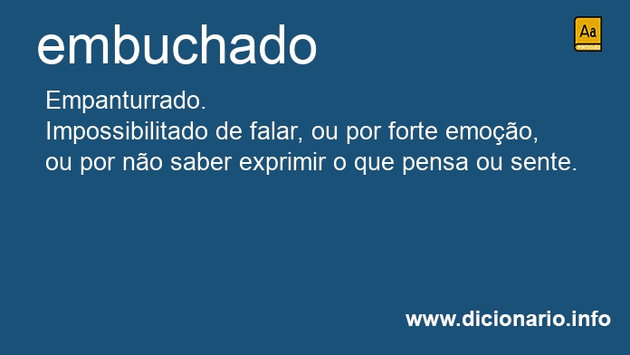 Significado de embuchado