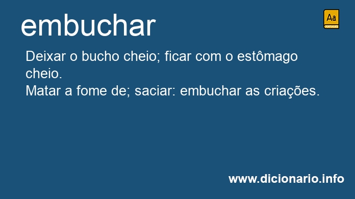 Significado de embucham