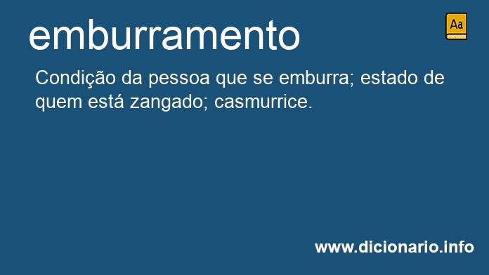 Significado de emburramento