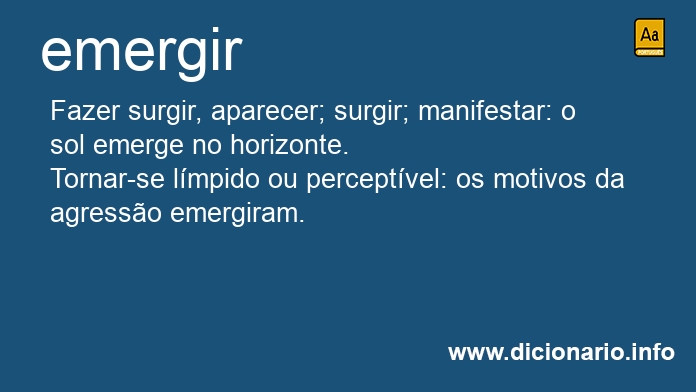 Significado de emergem