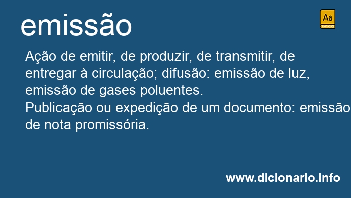 Significado de emisses