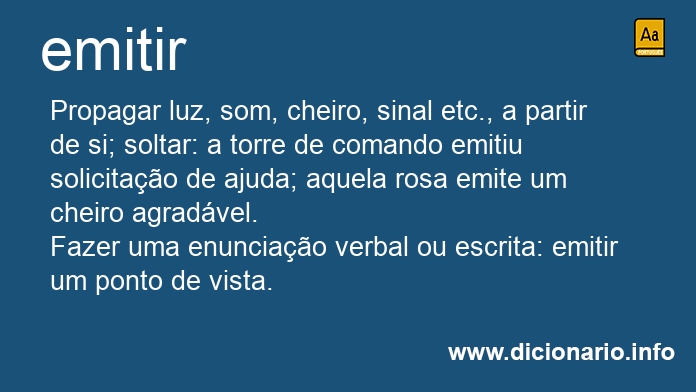 Significado de emitirs