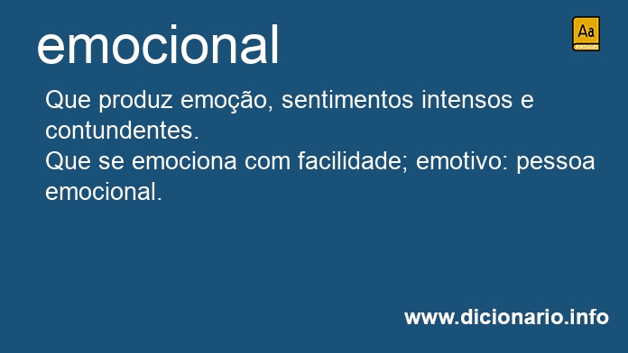 Significado de emocionalismo