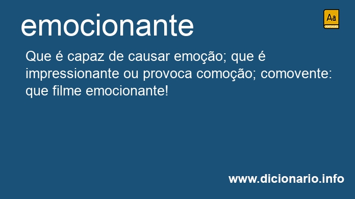 Significado de emocionantes