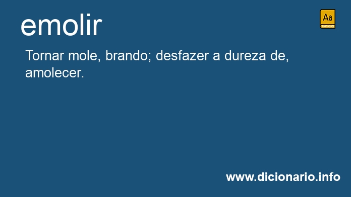 Significado de emolia