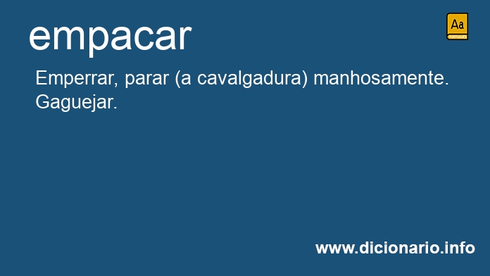 Significado de empacaste