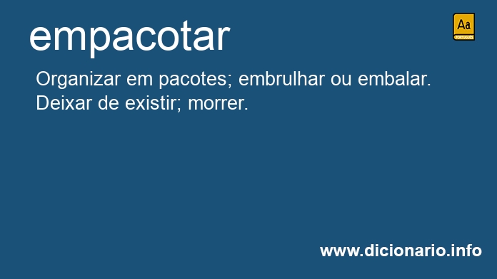 Significado de empacotar