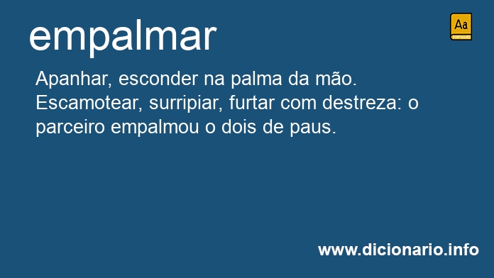 Significado de empalmava