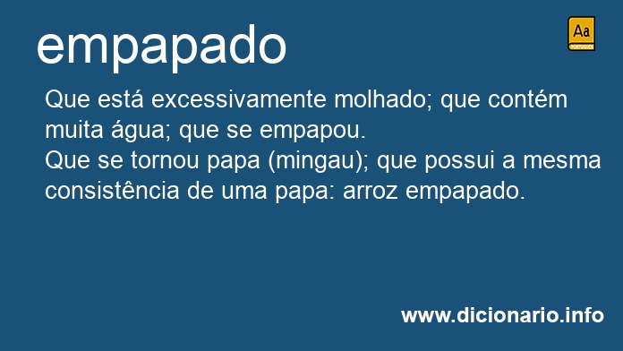 Significado de empapado