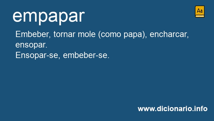 Significado de empaparei