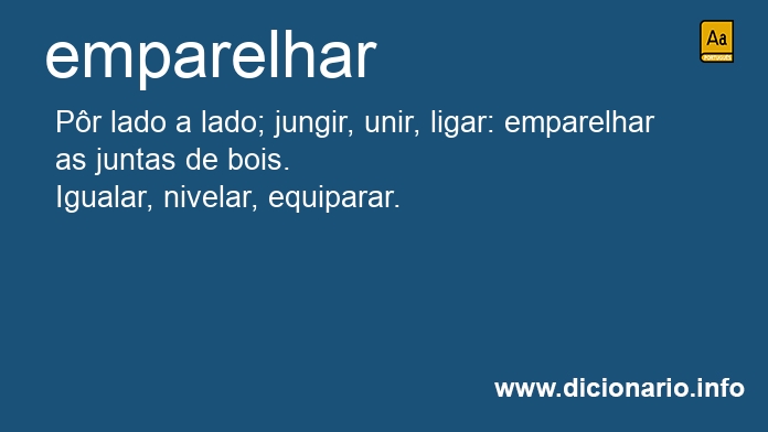 Significado de emparelhreis