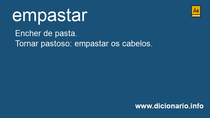 Significado de empastar