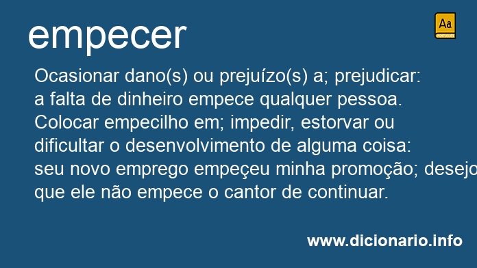 Significado de empecei