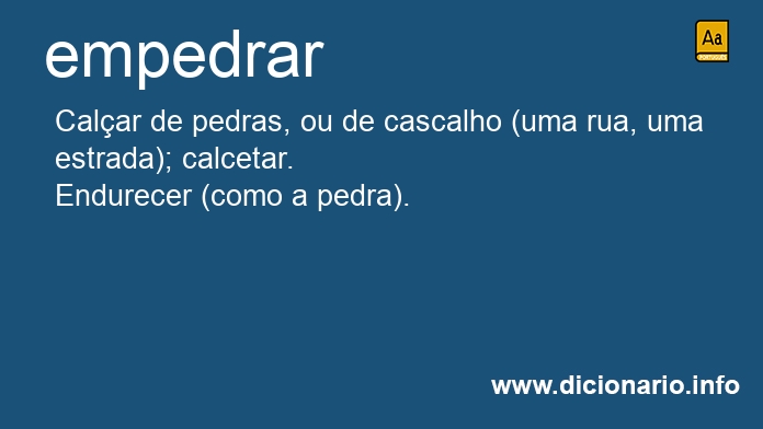 Significado de empedram