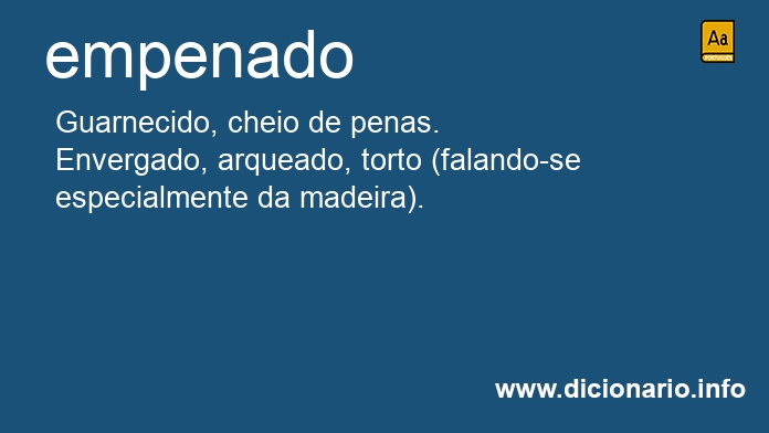 Significado de empenada