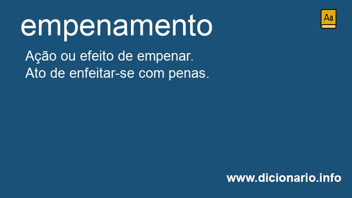 Significado de empenamento