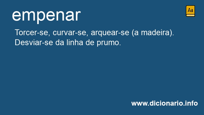 Significado de empenarei