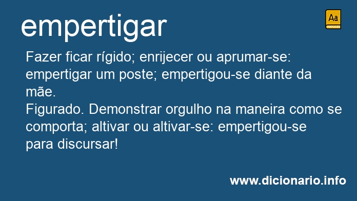 Significado de empertiguem