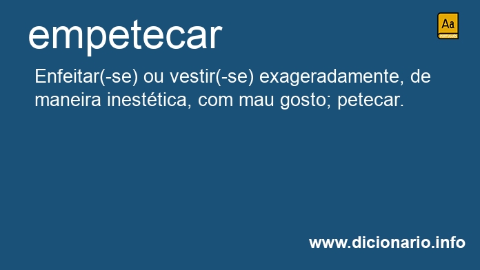 Significado de empetecar