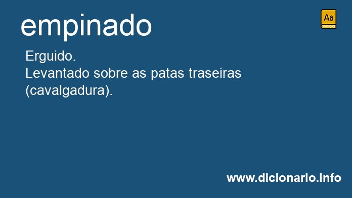 Significado de empinada