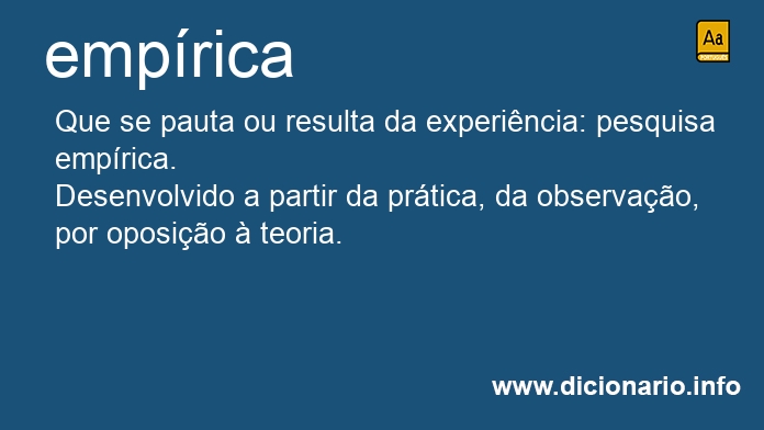Significado de emprica
