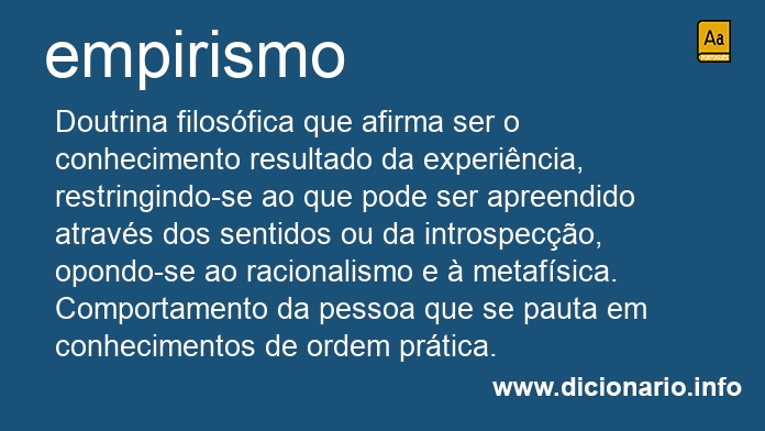 Significado de empirismo