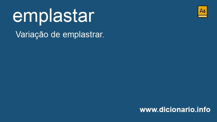 Significado de emplastar