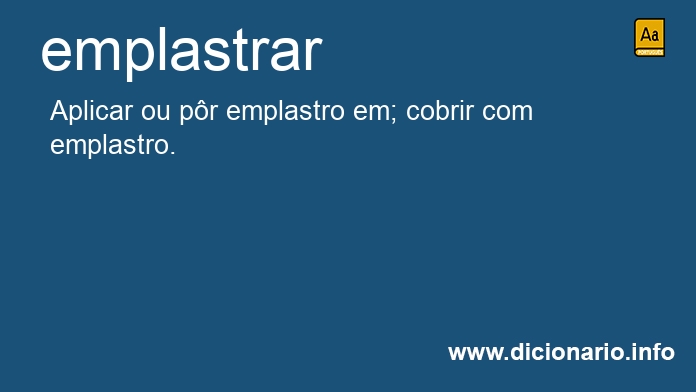 Significado de emplastras