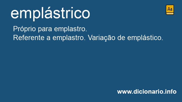 Significado de emplstrico