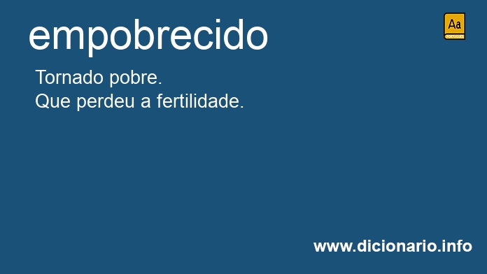 Significado de empobrecida