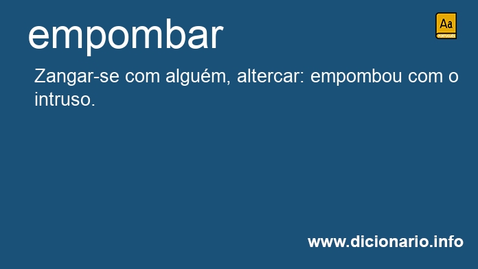 Significado de empombado