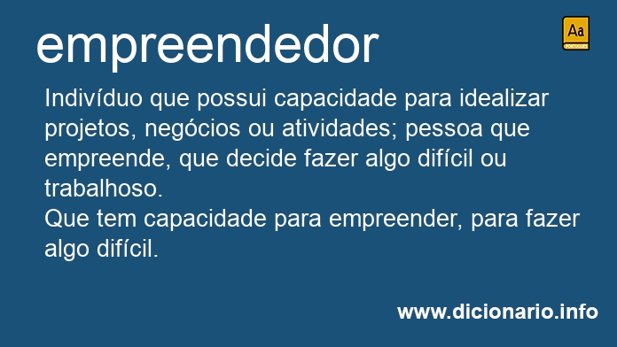 Significado de empreendedora