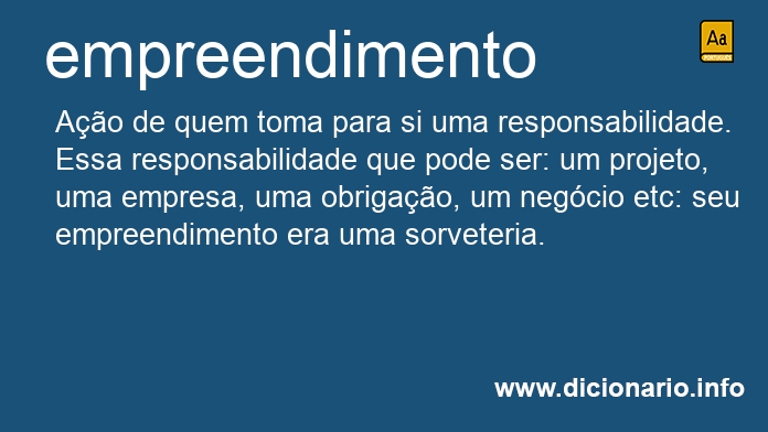 Significado de empreendimento