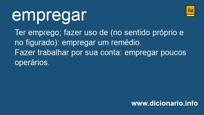 Significado de emprega