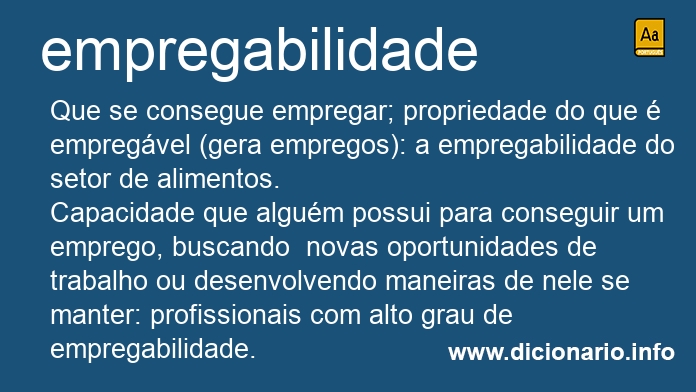 Significado de empregabilidade