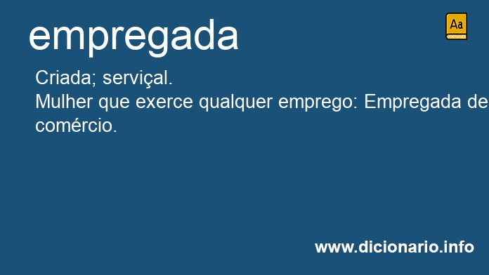 Significado de empregada