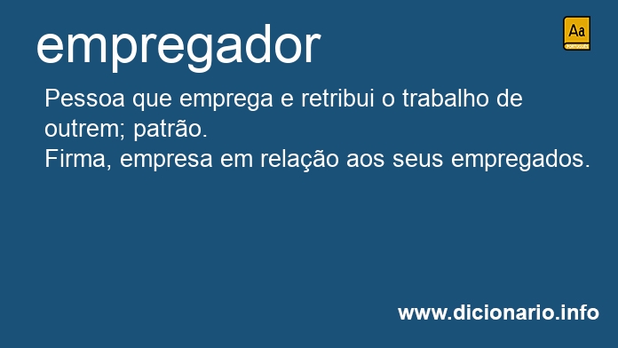 Significado de empregador